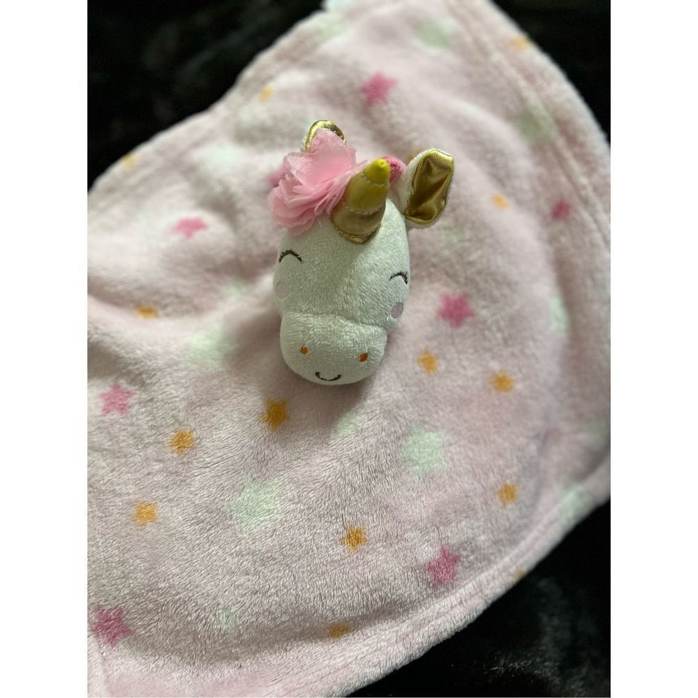 Lovable Friends unicorn Pink Plush Baby Lovey Security Blanket